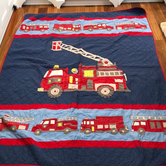 The Company Store Bedding Fire Truck Quilt Twin Poshmark